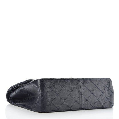 Chanel Aged Calfskin Quilted 2.55 Reissue 227 Flap Navy Blue 4 of 11