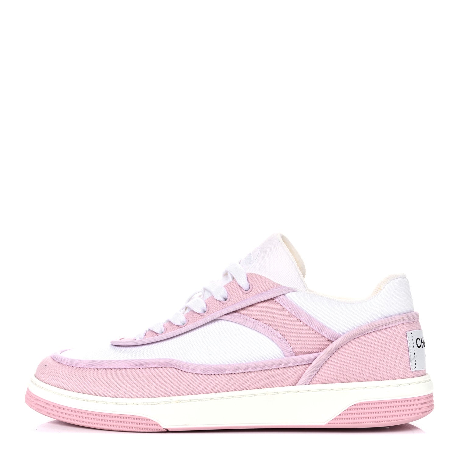 Chanel Fabric Womens Logo Sneakers 39 Light Pink 1 of 10
