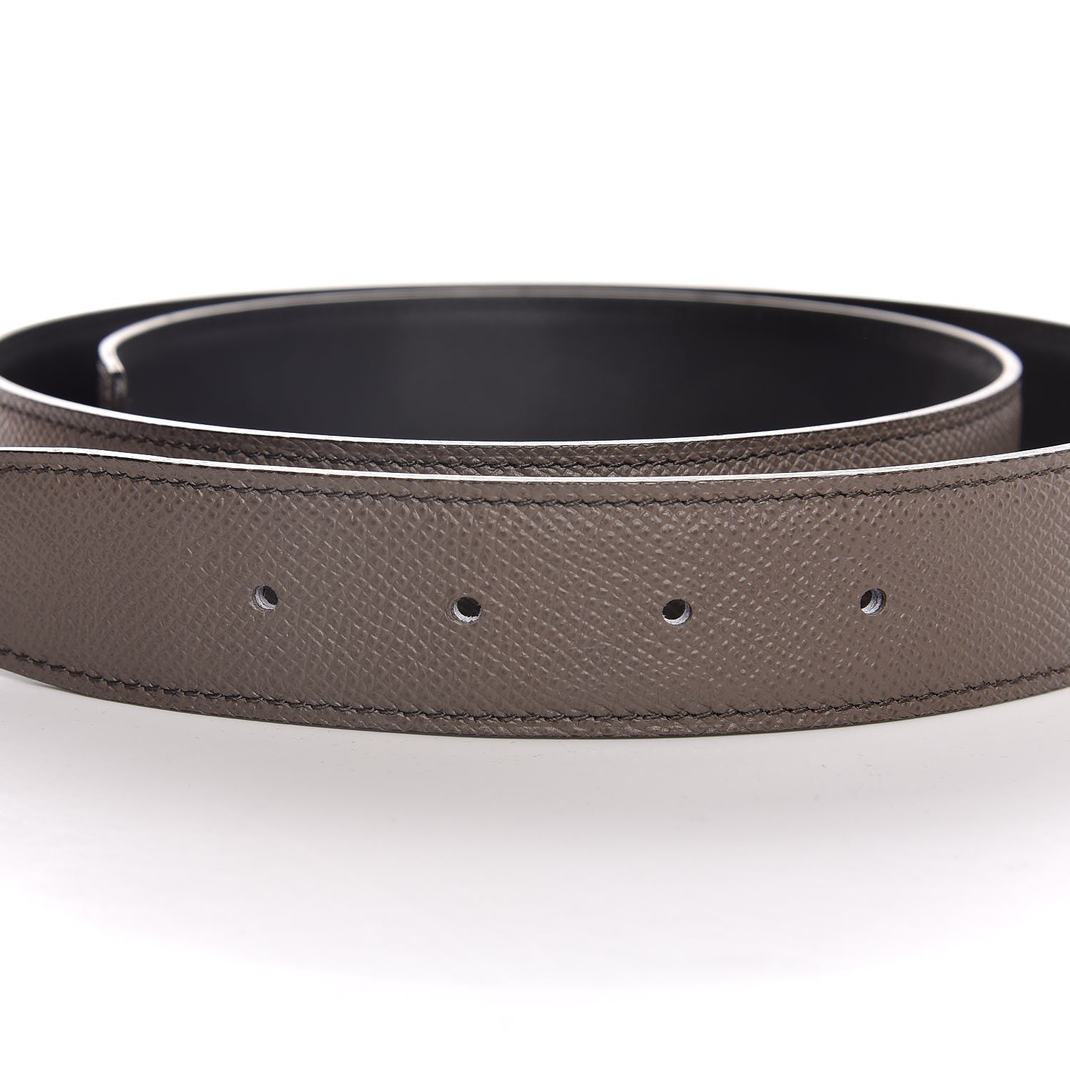 Hermes Epsom Swift 32mm Belt Strap 90 Etain Black 3 of 8