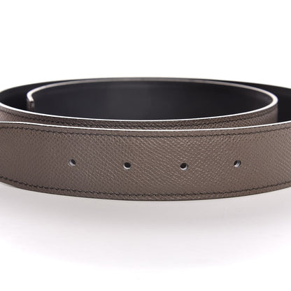 Hermes Epsom Swift 32mm Belt Strap 90 Etain Black 3 of 8