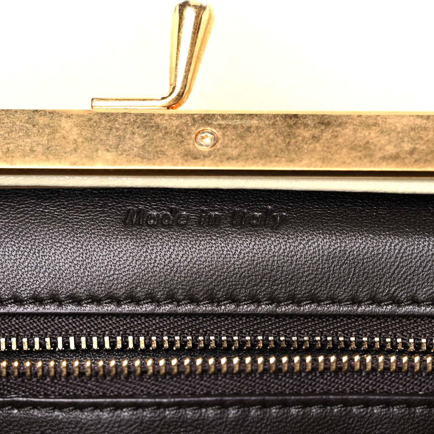 Celine Smooth Calfskin Eyelet Small Top Handle Bag White 7 of 16