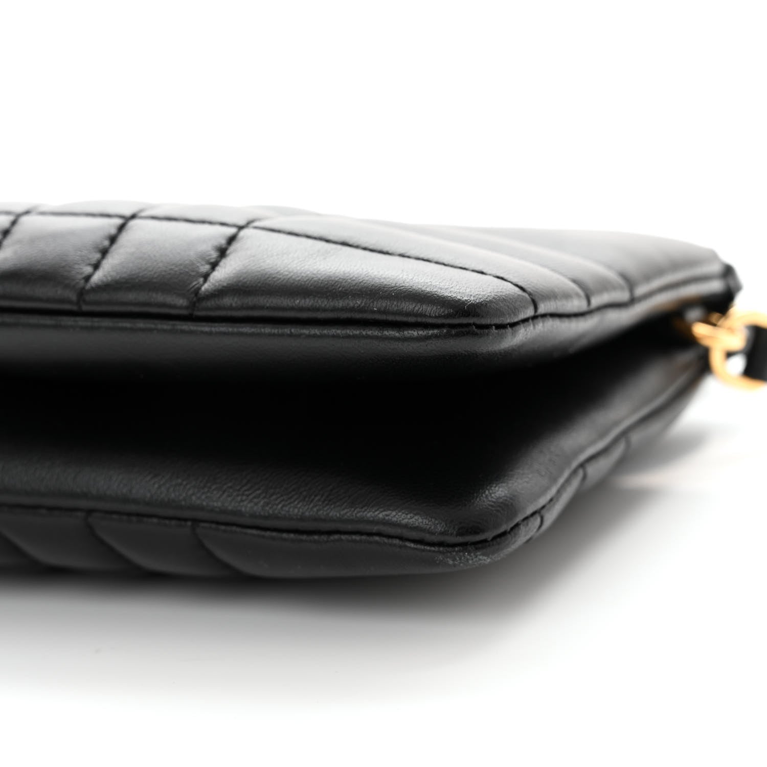 Burberry Lambskin Quilted Lola Double Pouch Crossbody Black 11 of 11
