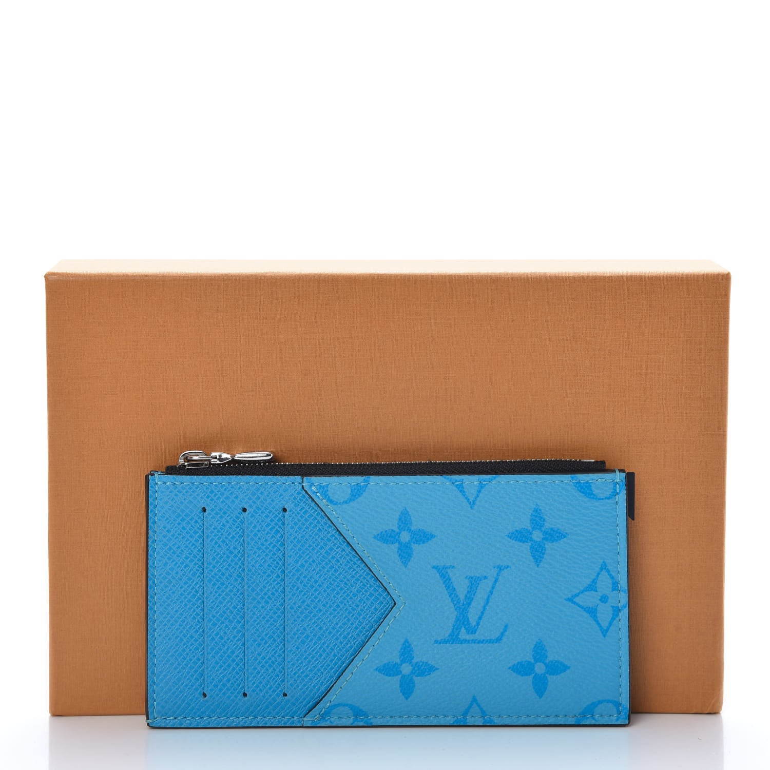 Louis Vuitton Taigarama Coin Card Holder Blue Lagoon 8 of 8