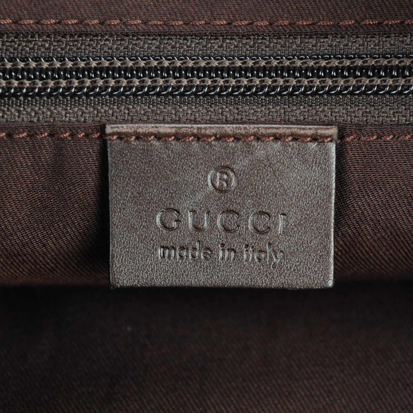 Gucci Monogram Calfskin Perforated Medium Flat Messenger Bag Dark Brown 6 of 7