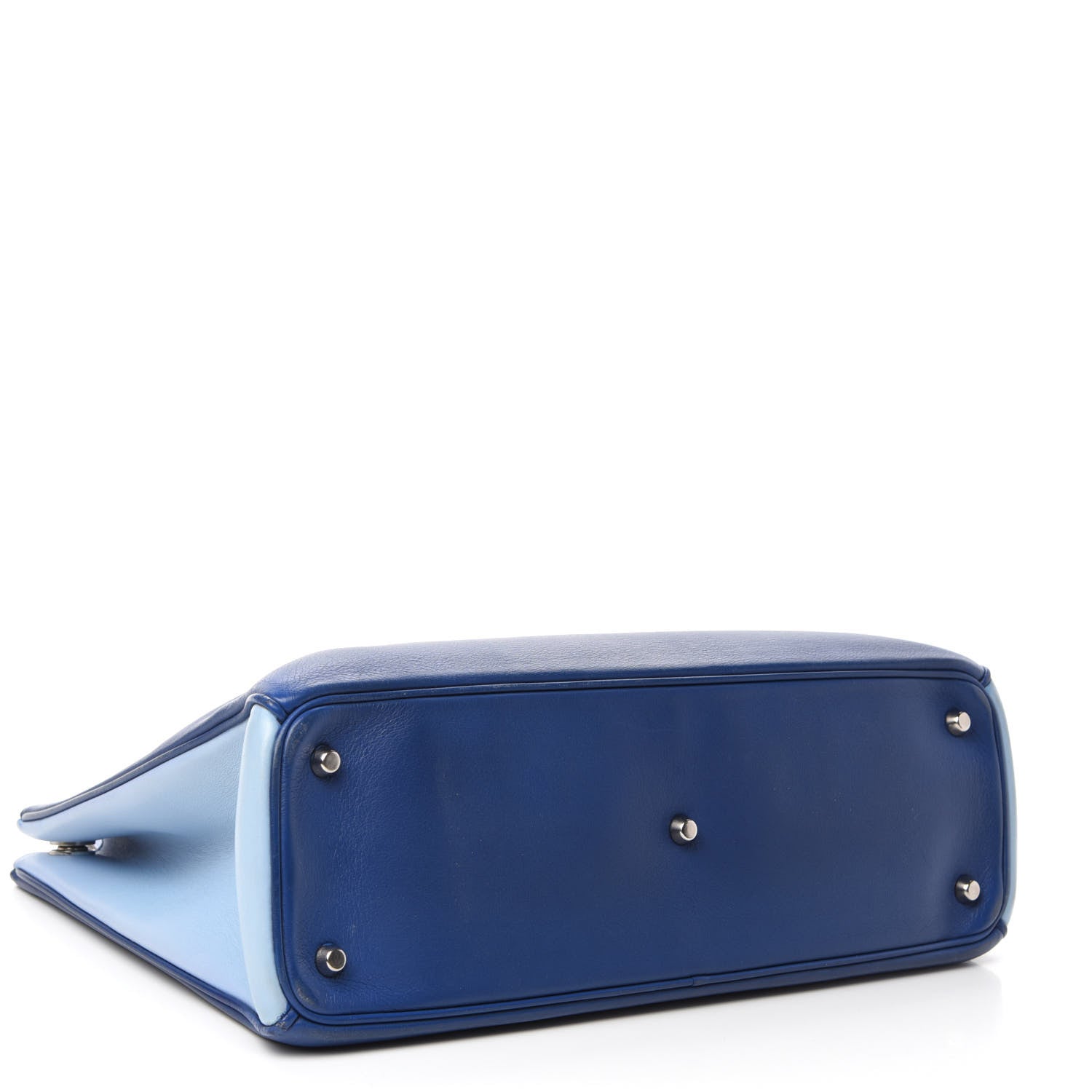 Christian Dior Smooth Calfskin Tri-Color Large Diorissimo Tote Blue Multicolor 5 of 15