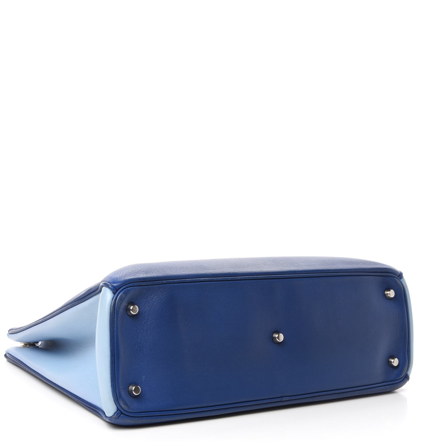 Smooth Calfskin Tri-Color Large Diorissimo Tote Blue Multicolor