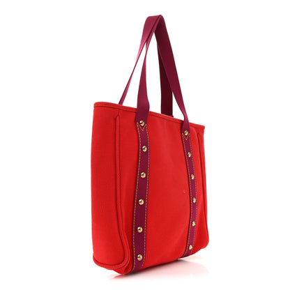 Louis Vuitton Toile Antigua Cabas MM Red Pink 3 of 10