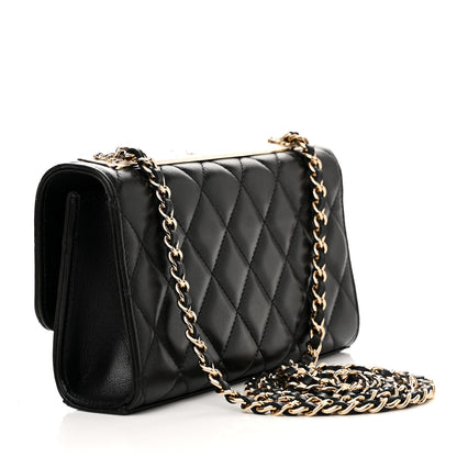 Chanel Lambskin Quilted Trendy CC Flap Phone Holder With Chain Black 3 of 11