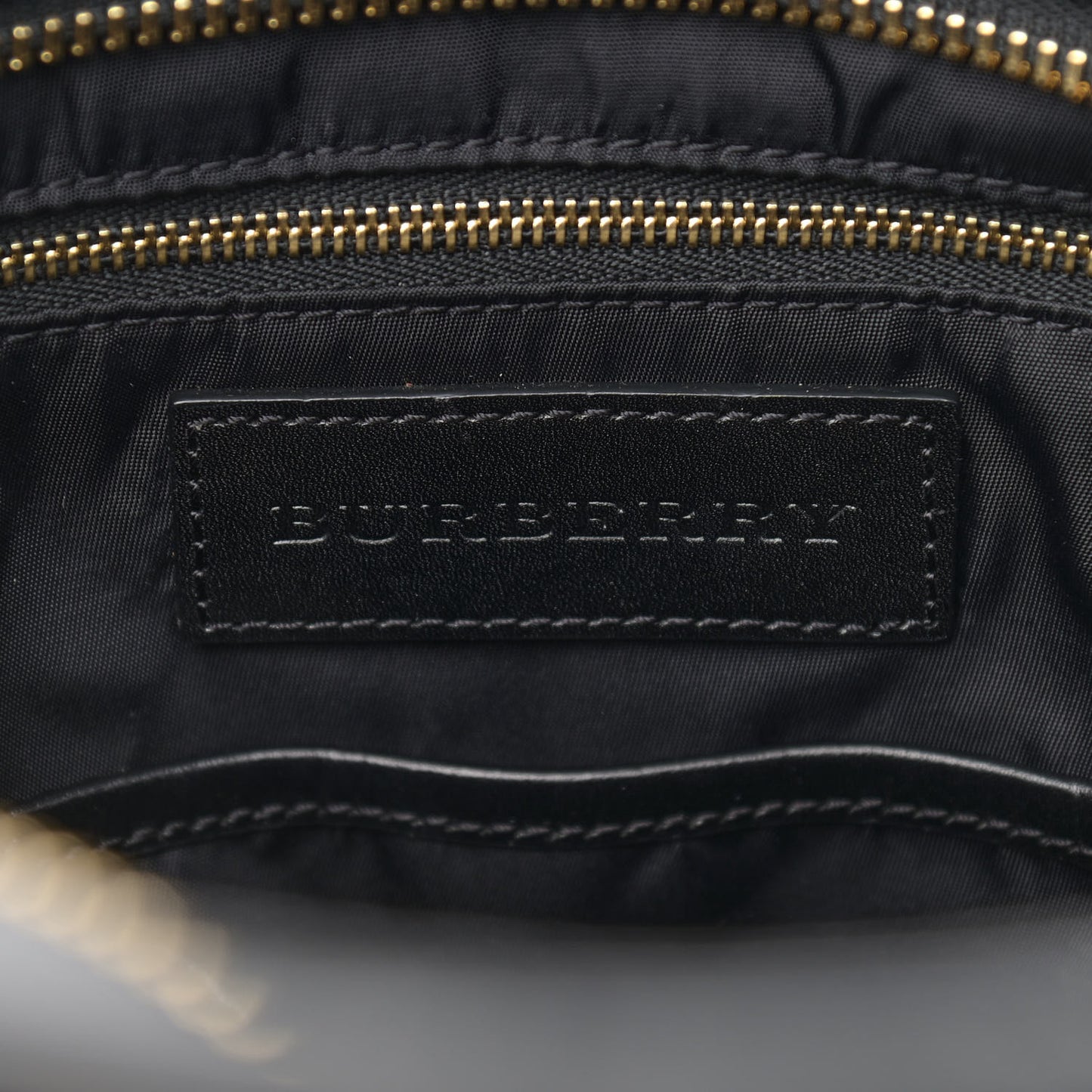 Nylon Beat Check Diaper Bag Black