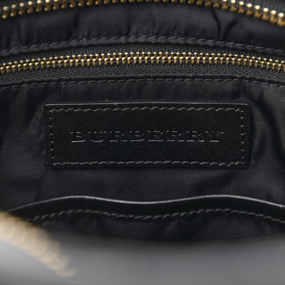 Burberry Nylon Beat Check Diaper Bag Black 5 of 9