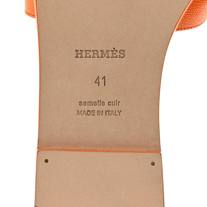Hermes Epsom Oran Sandals 41 Orange Sunset 8 of 9