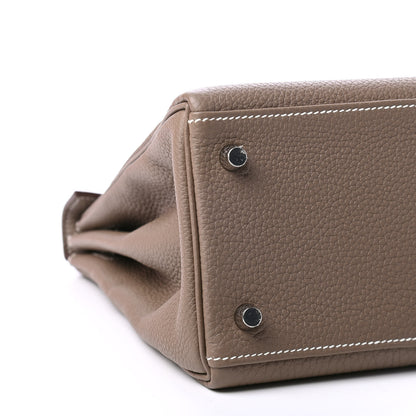 Hermes Togo Kelly Retourne 28 Etoupe 7 of 11