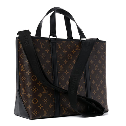 Louis Vuitton Monogram Macassar Weekend Tote PM 4 of 13