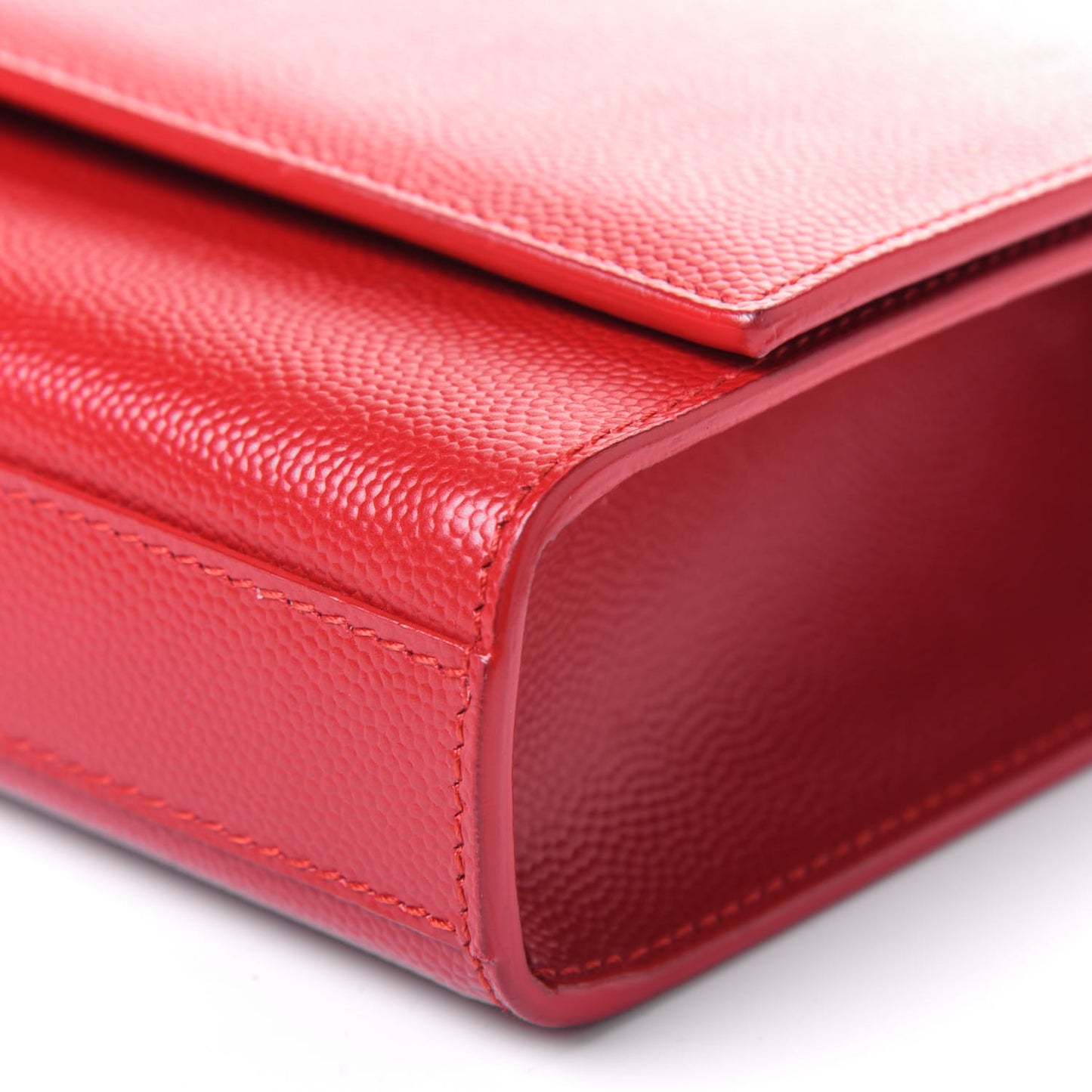 Grain De Poudre Classic Monogram Cassandre Clutch New Red