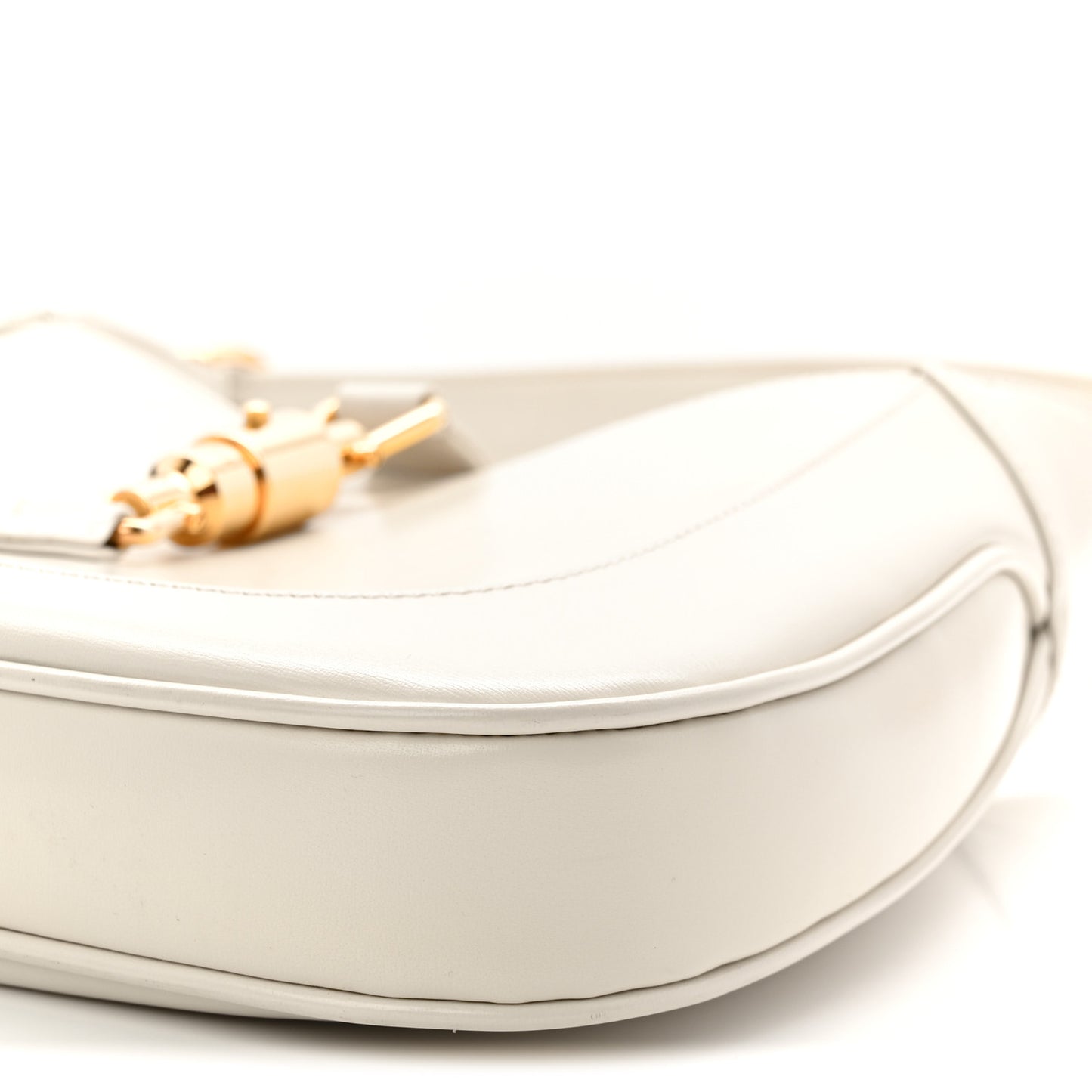Boarded Dyana Lux Calfskin Small Jackie 1961 Hobo Mystic White