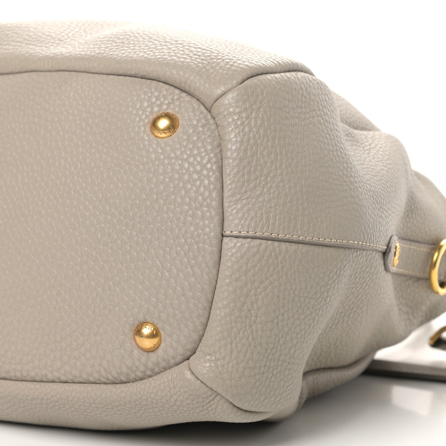 Prada Vitello Daino Shoulder Bag Argilla 10 of 10