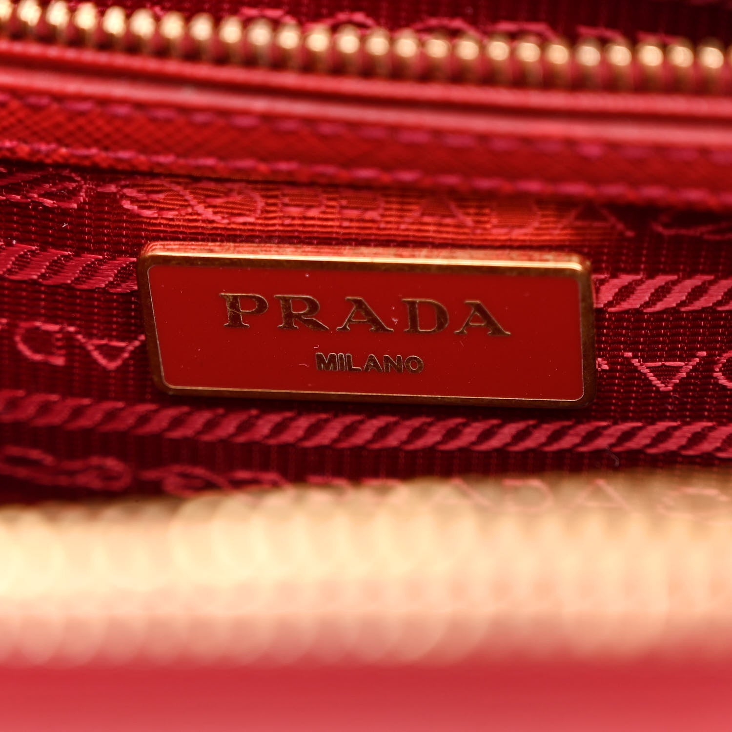 Prada Saffiano Mini Galleria Double Zip Tote Fuoco 6 of 10