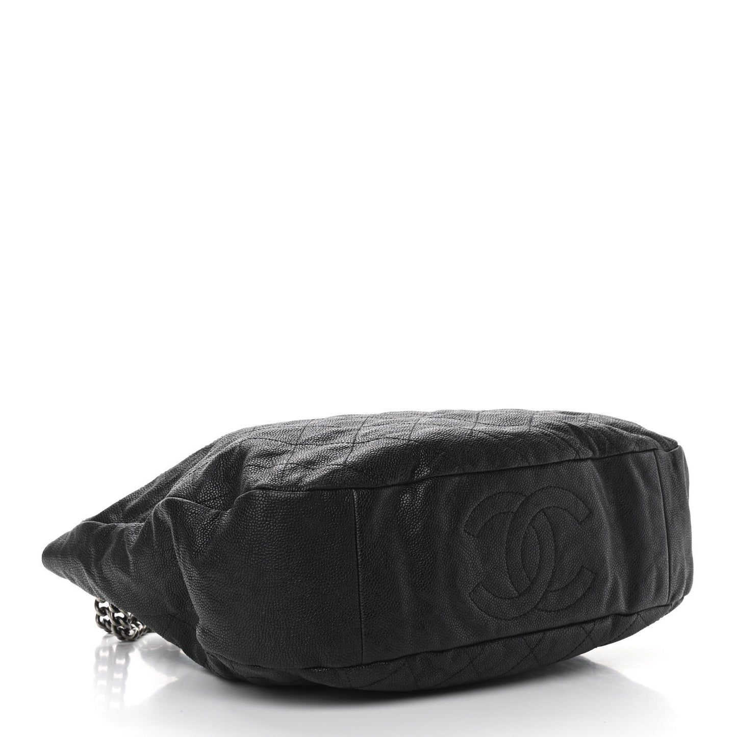 Caviar Quilted Simply CC Hobo Black