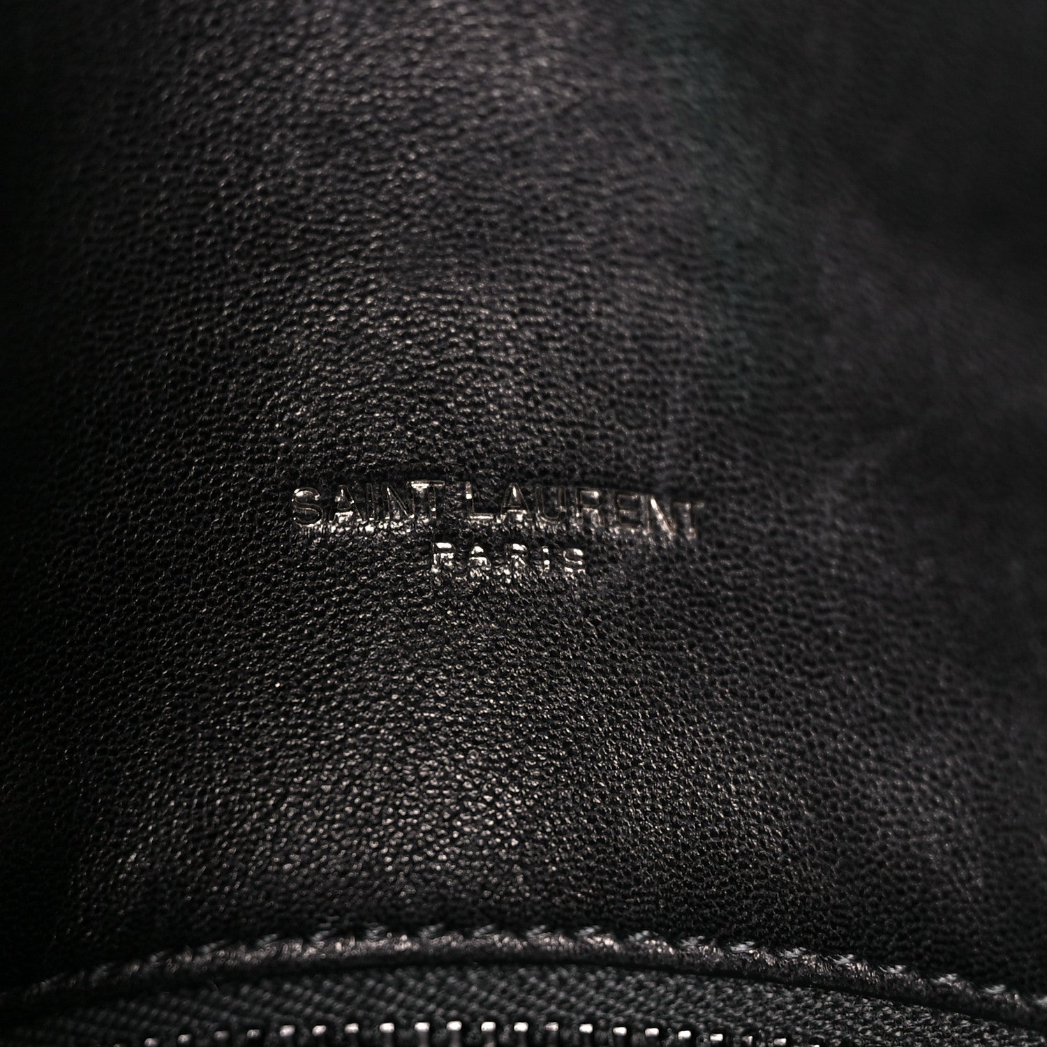 Saint Laurent Lambskin Quilted Monogram Monochrome Small Loulou Puffer Chain Satchel Black 7 of 11