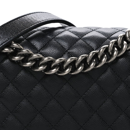 Chanel Caviar Quilted Medium Boy Flap Black 8 of 10