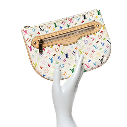 Louis Vuitton Monogram Multicolor Pochette Plate GM White 2 of 10