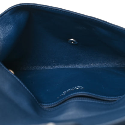 Chanel Caviar Quilted Flap Clutch Navy 5 of 11