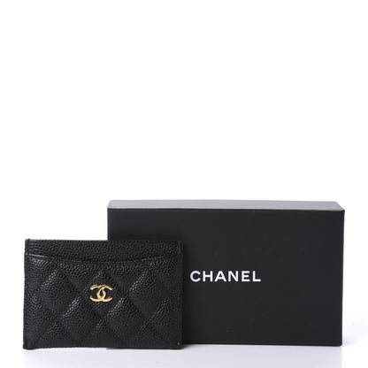 Chanel Caviar Quilted Card Holder Black 11 of 11