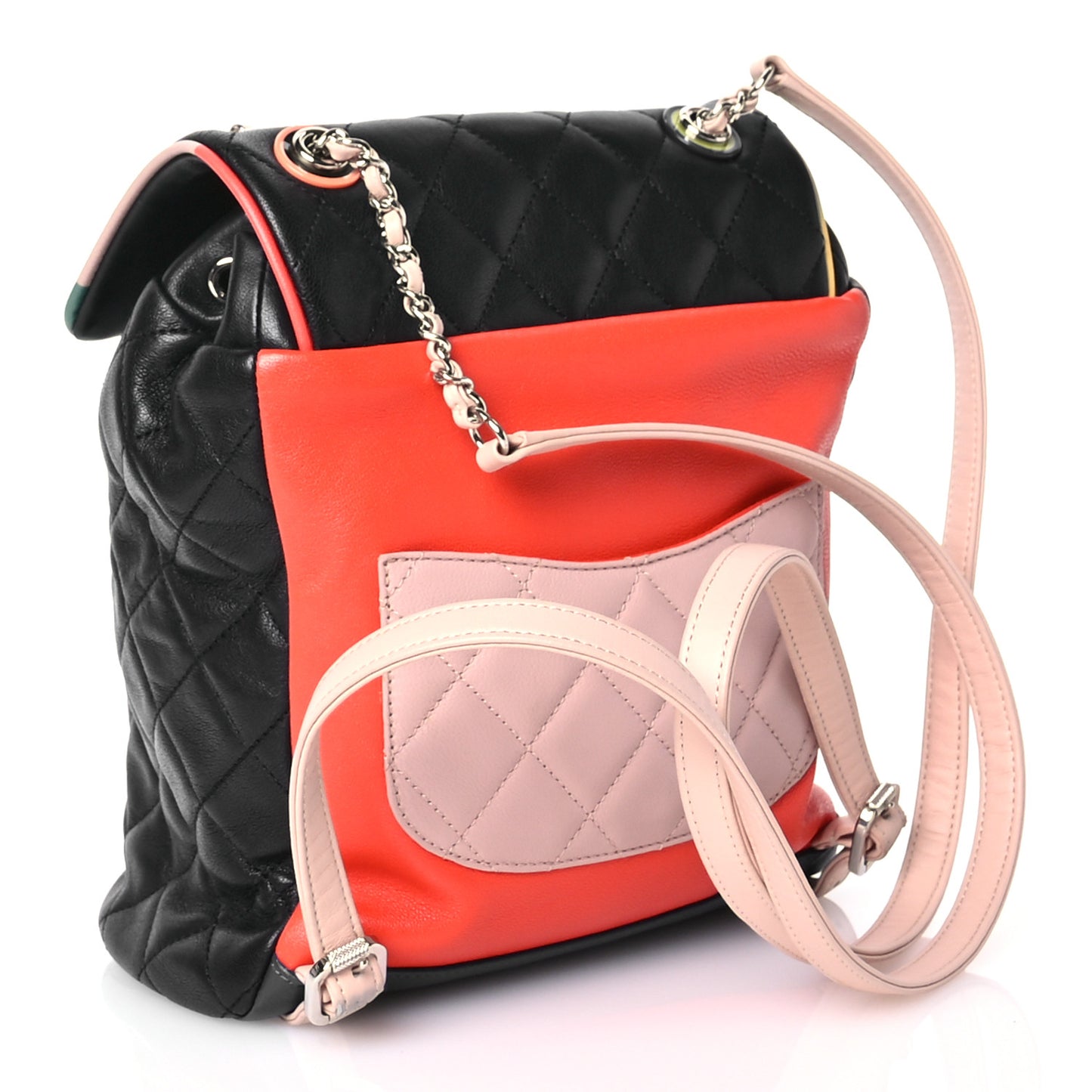 Lambskin Quilted Small Cuba Urban Spirit Backpack Black