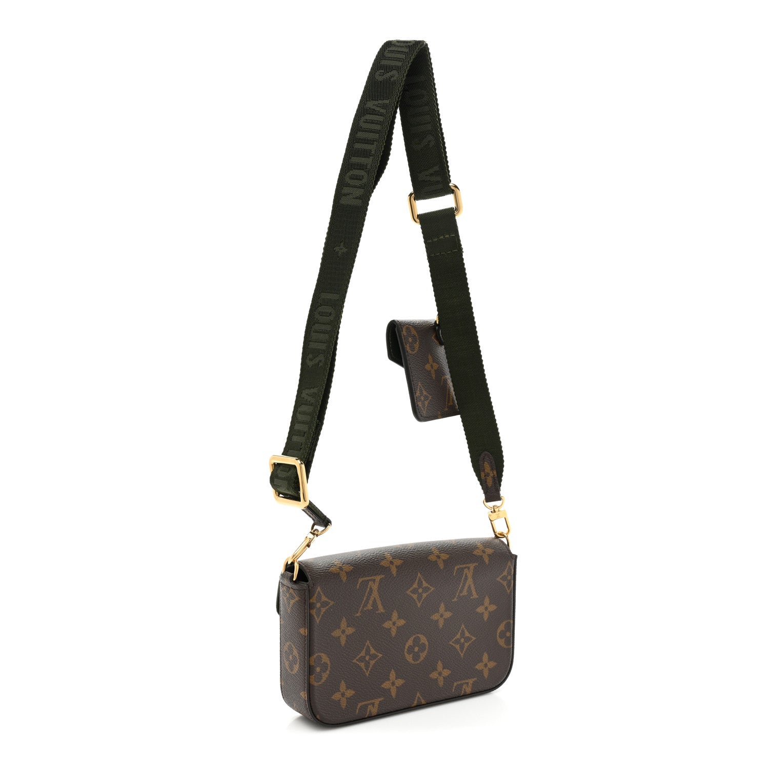 Louis Vuitton Monogram Felicie Strap & Go Kaki 3 of 12