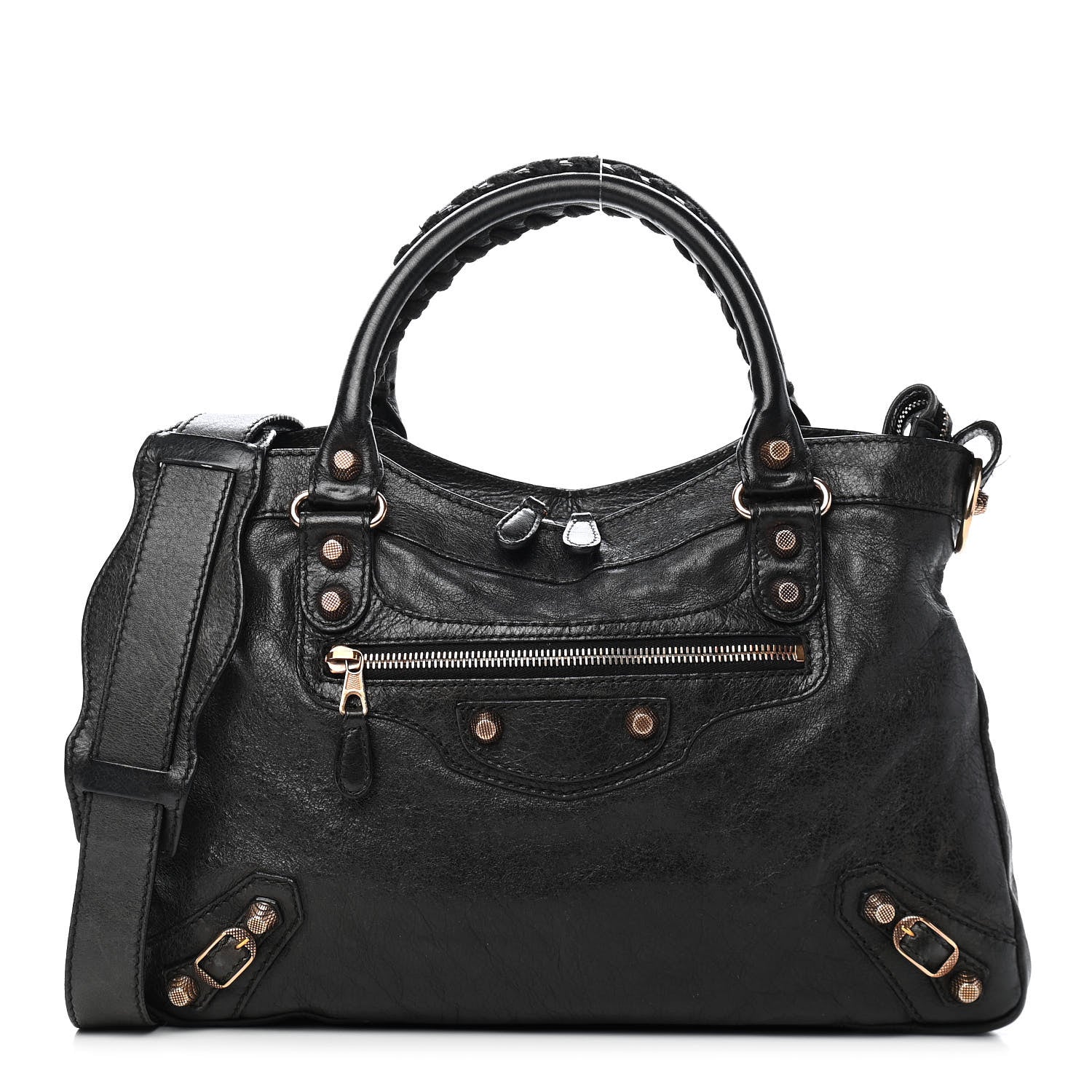 Balenciaga Agneau Giant 12 Rose Gold Hardware Town Black 1 of 12