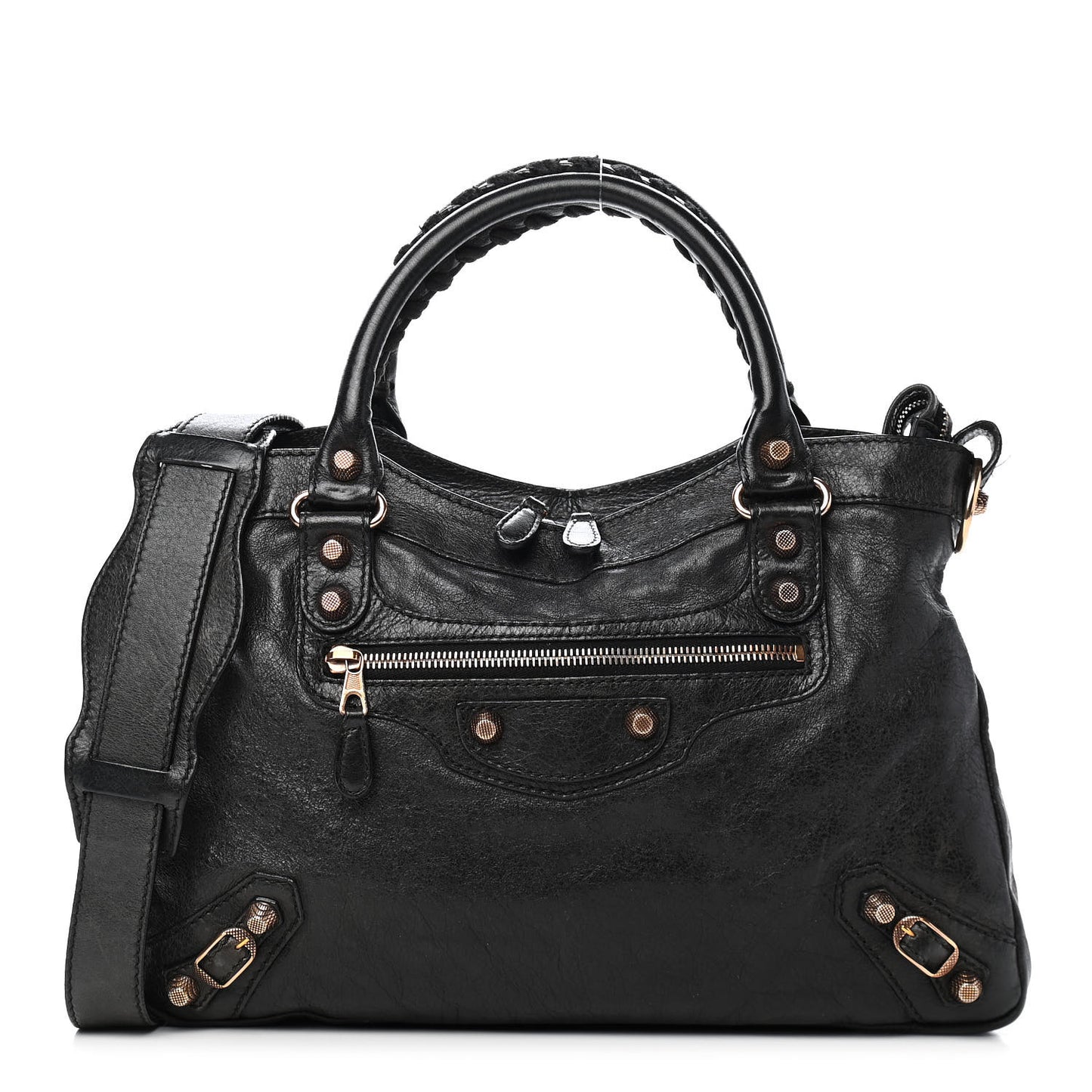 Agneau Giant 12 Rose Gold Hardware Town Black