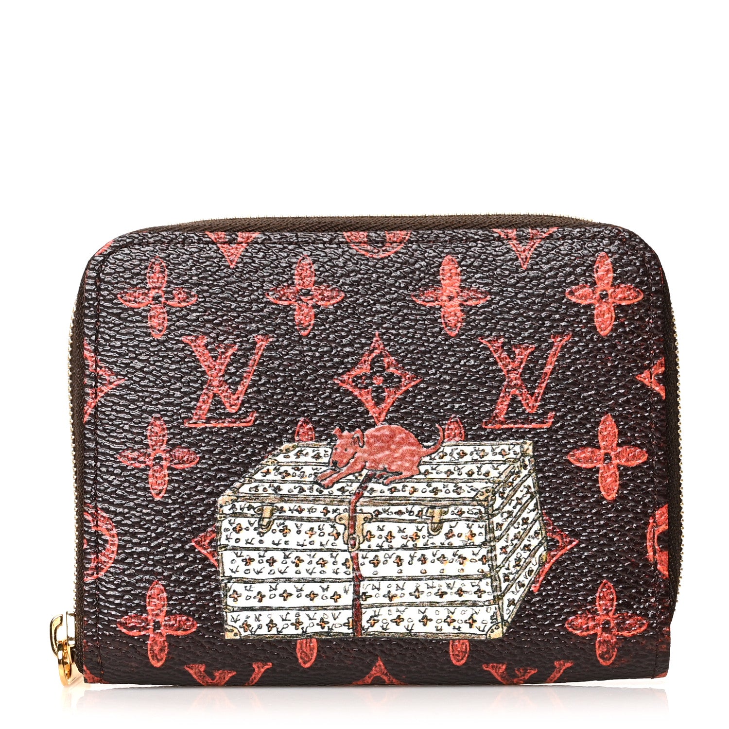 Louis Vuitton Catogram Zippy Coin Purse Marron 1 of 7