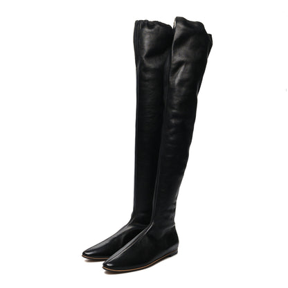 Bottega Veneta Nappa Over The Knee Boots 37.5 Black 3 of 7