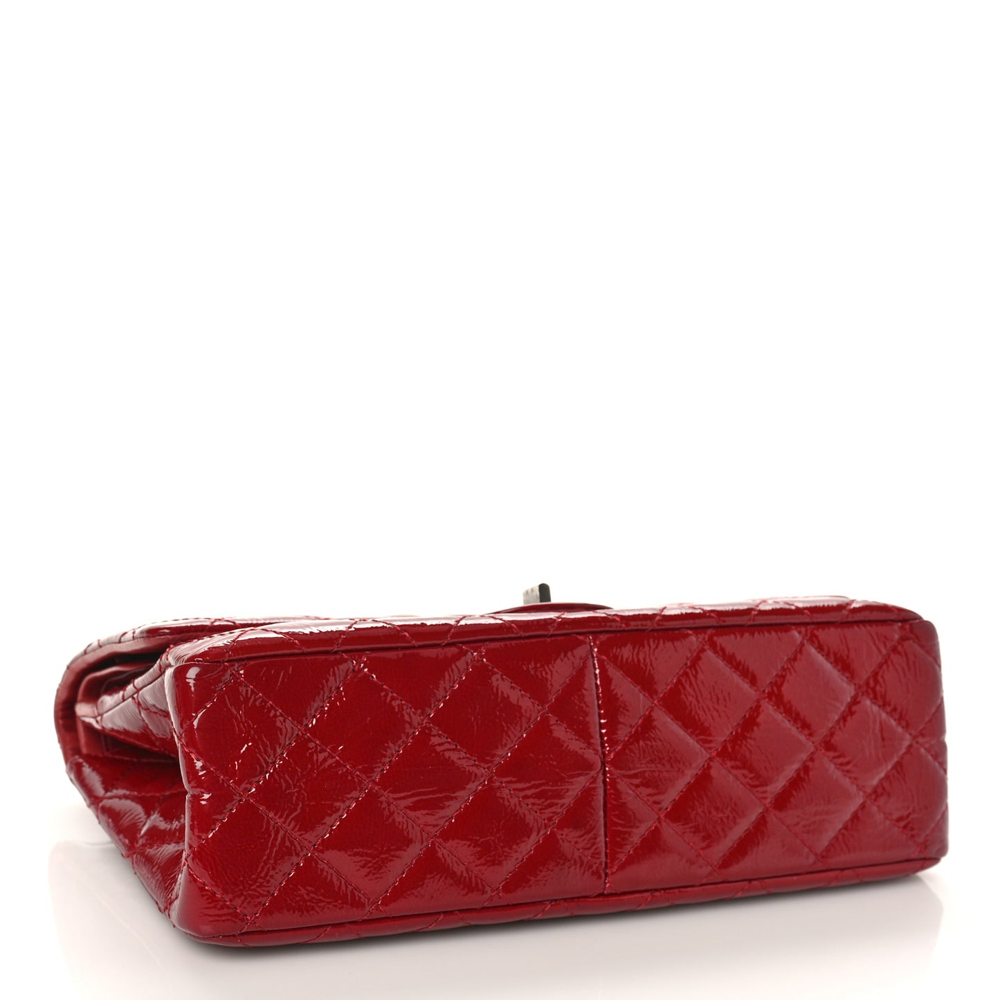 Aged Glazed Calfskin Quilted 2.55 Reissue 226 Flap Red