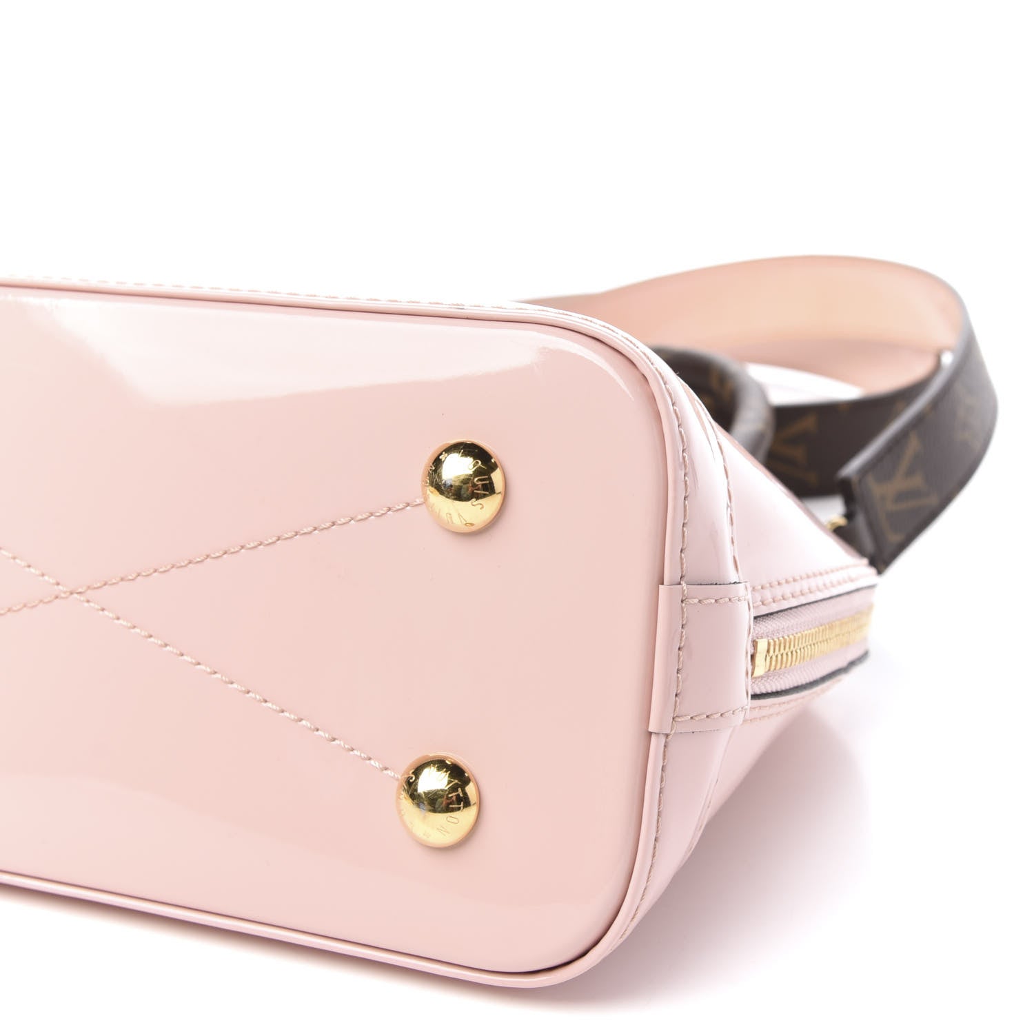 Louis Vuitton Patent Monogram Alma BB Rose Ballerine 7 of 11