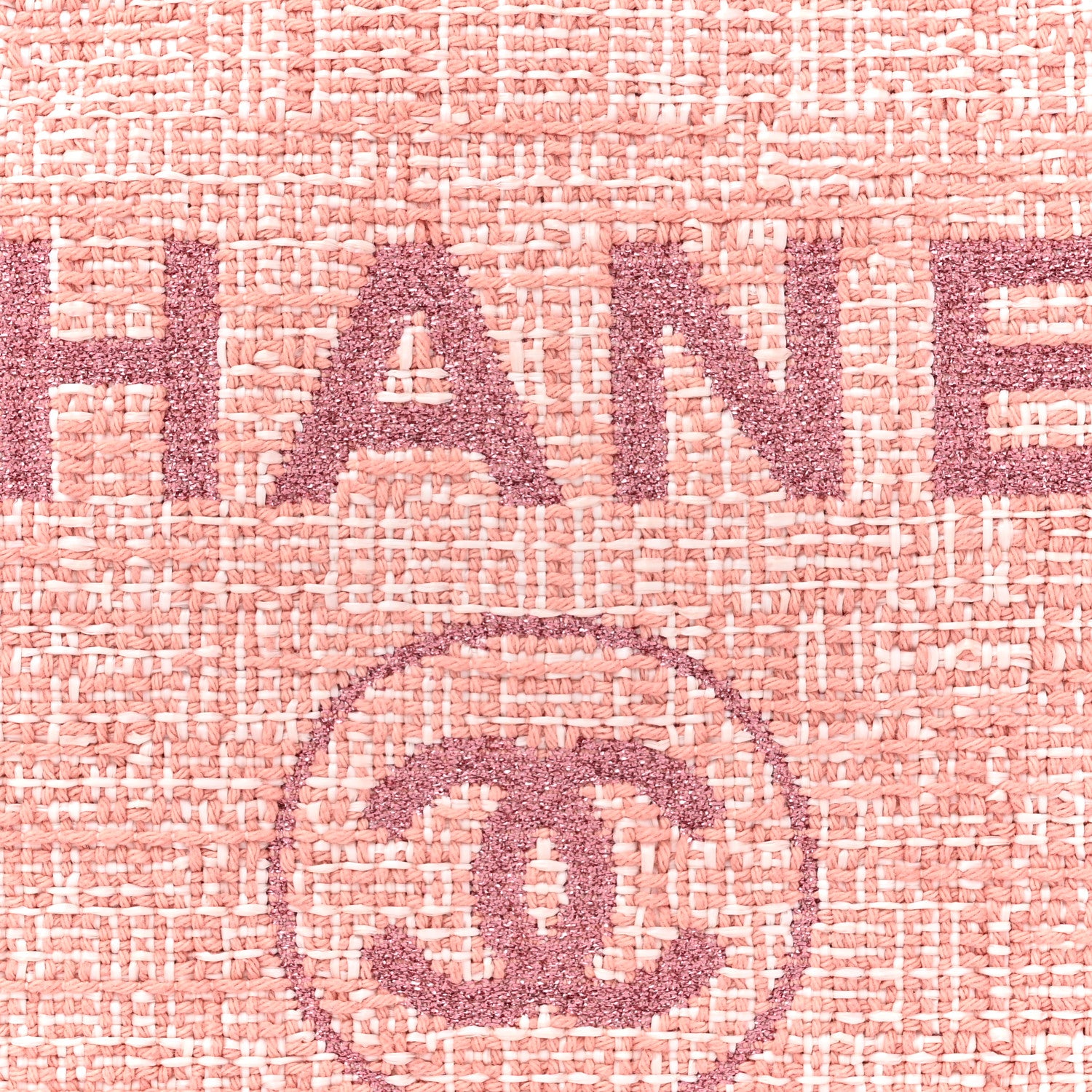 Chanel Lurex Boucle Small Deauville Tote Pink 8 of 10