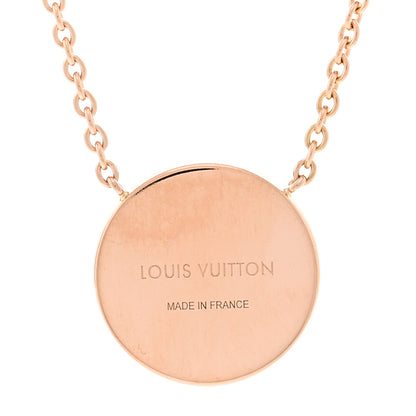 Louis Vuitton 18K Pink Gold Mother Of Pearl Blossom Sun Pendant Necklace 4 of 5