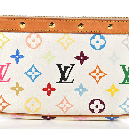 Louis Vuitton Monogram Multicolor Pochette Accessories White 10 of 10