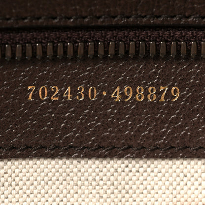 Gucci X ADIDAS Crystal Vintage Monogram Textured Dollar Calfskin Web Trefoil Logo Medium Messenger Bag Mid Natural Nut Off White New Acero 7 of 11