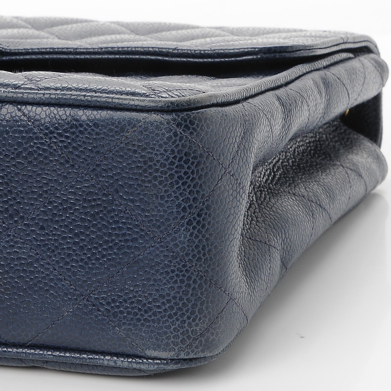 Chanel Caviar Quilted Jumbo Single Flap Blue 13 of 13