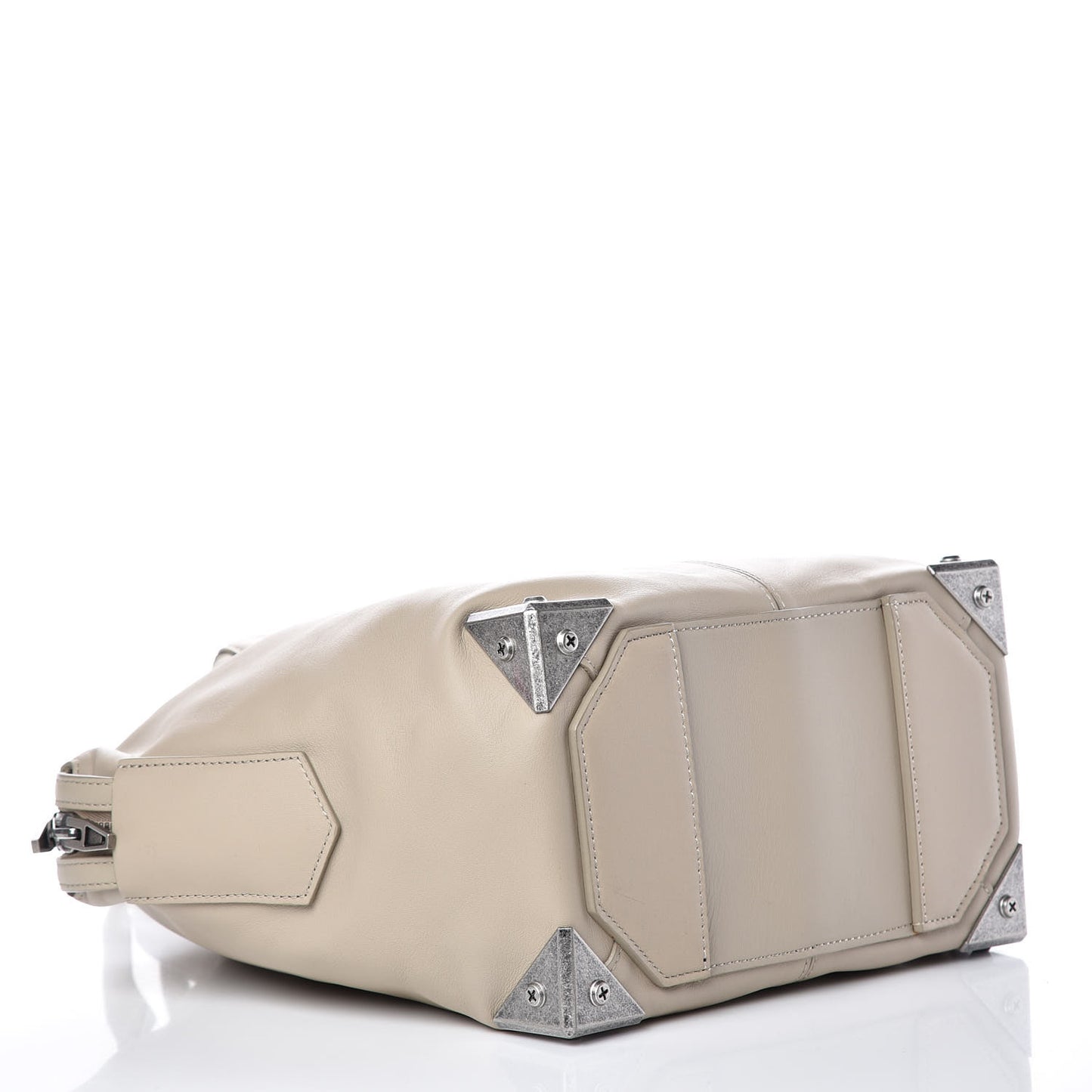 Pebbled Calfskin Large Emile Beige