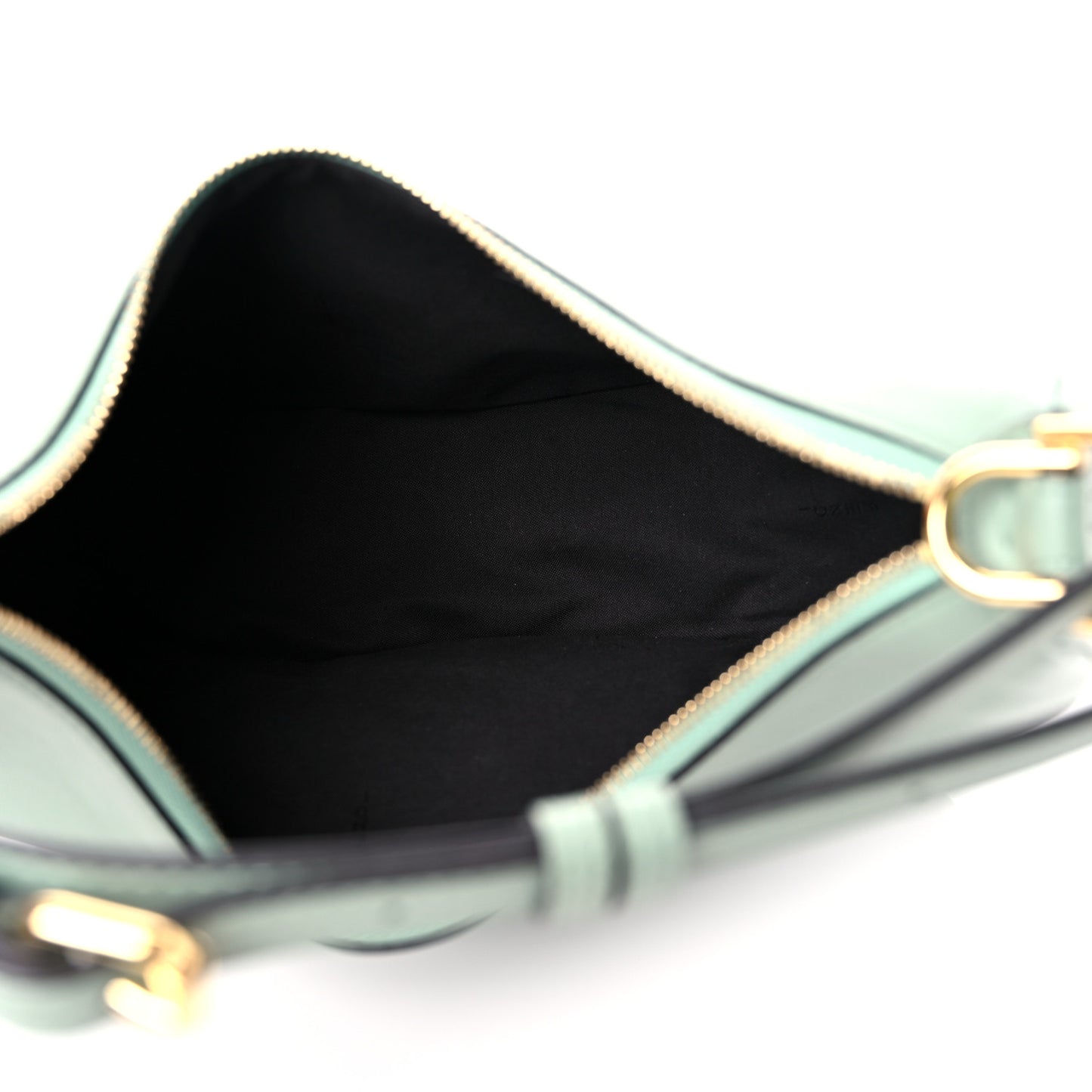 Vitello Grace Matte Small Fendigraphy Hobo Bag Menta