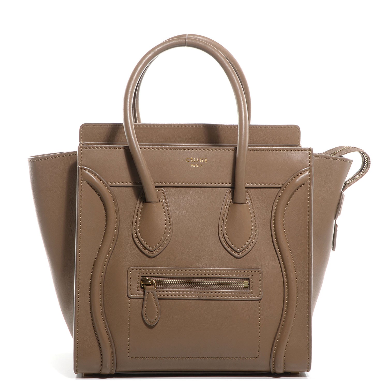 Celine Smooth Calfskin Micro Luggage Camel 1 of 9