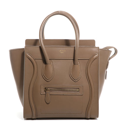 Celine Smooth Calfskin Micro Luggage Camel 1 of 9