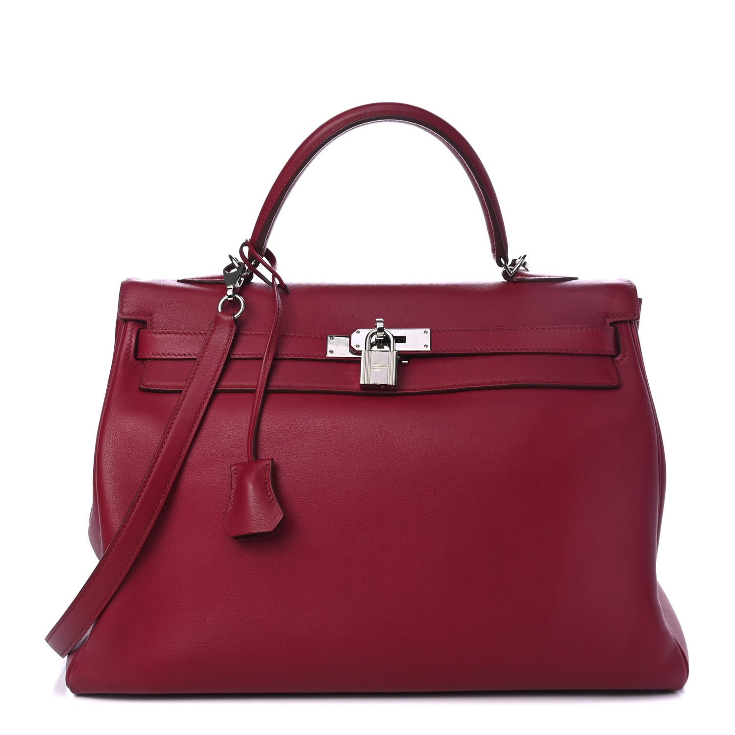 Hermes Swift Kelly Retourne 35 Rubis 1 of 10