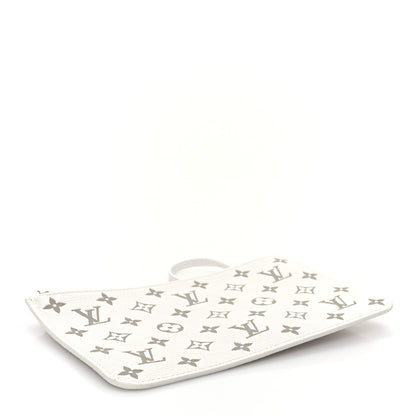 Louis Vuitton Empreinte Monogram Spring In The City Neverfull Pochette MM Kaki Beige Cream 4 of 6