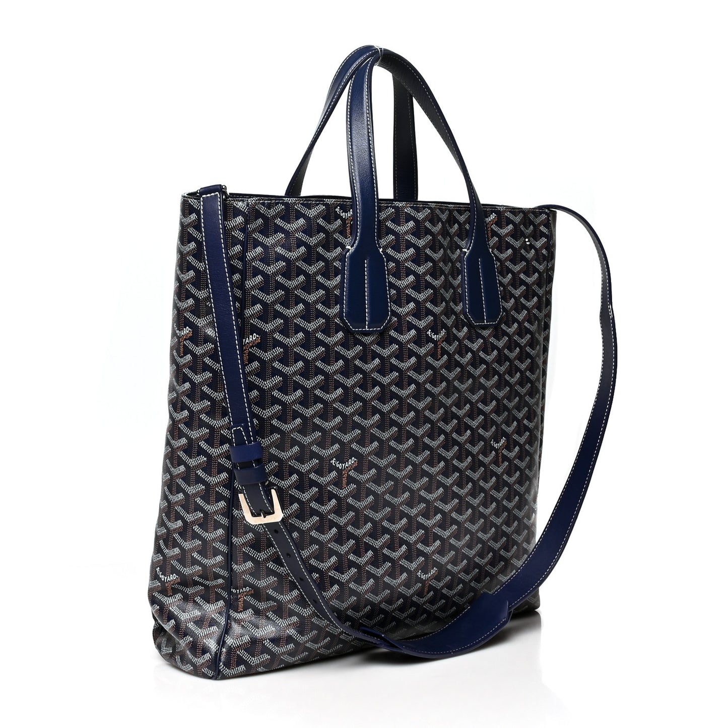 Goyardine Voltaire III Tote Navy