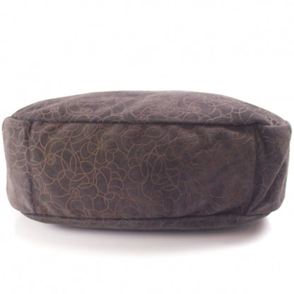 Chanel Suede Camelia Chain Hobo Gray 4 of 11