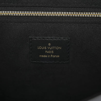 Louis Vuitton Lambskin Flower Quilted Twist Shoulder Bag GM Black 5 of 12