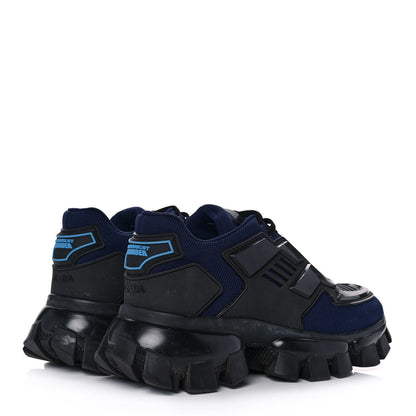 Prada Rubber Knit Fabric Cloudbust Thunder Sneakers 38.5 Navy Black 4 of 8